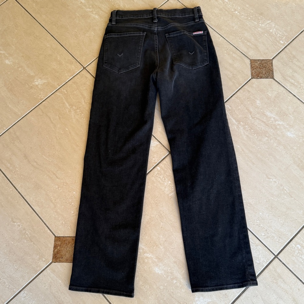 HUDSON NOA JEAN WASHED BLACK COLOR CROPPED STRAIGHT LEG SIZE 26 - Picture 5 of 9